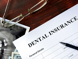 Dental insurance form for cost of tooth extraction in Plano