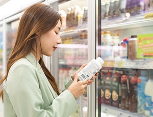 person buying groceries