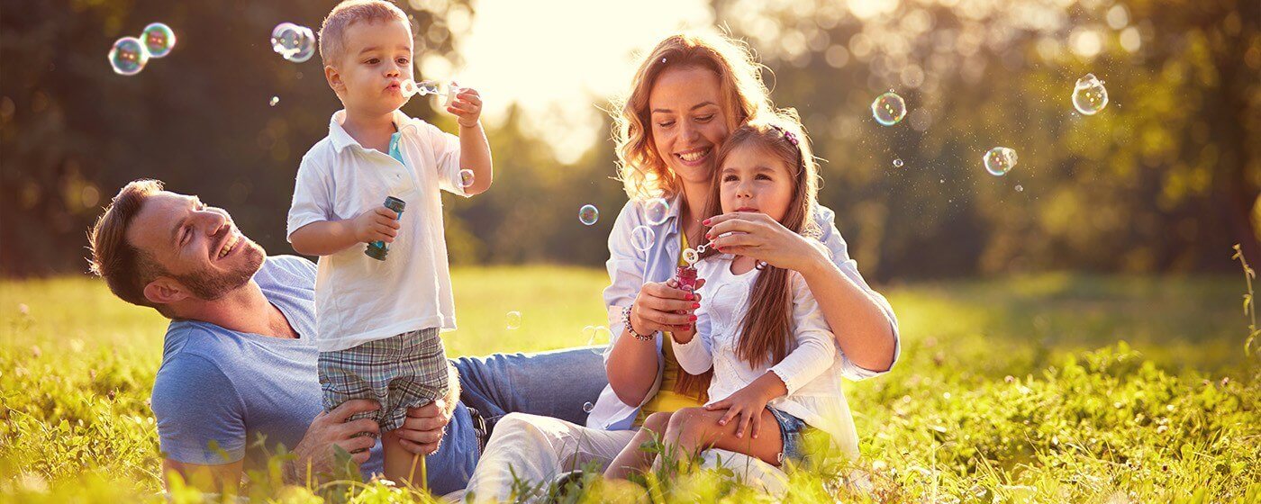 people smiling outdoors