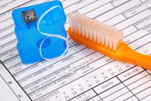 toothbrush and floss