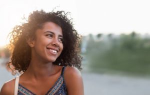 person smiling