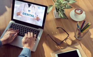 Dental insurance, laptop