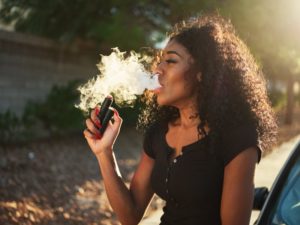 person vaping